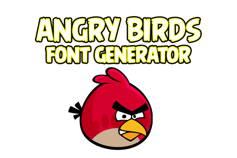 Angry Birds Font Generator font generator