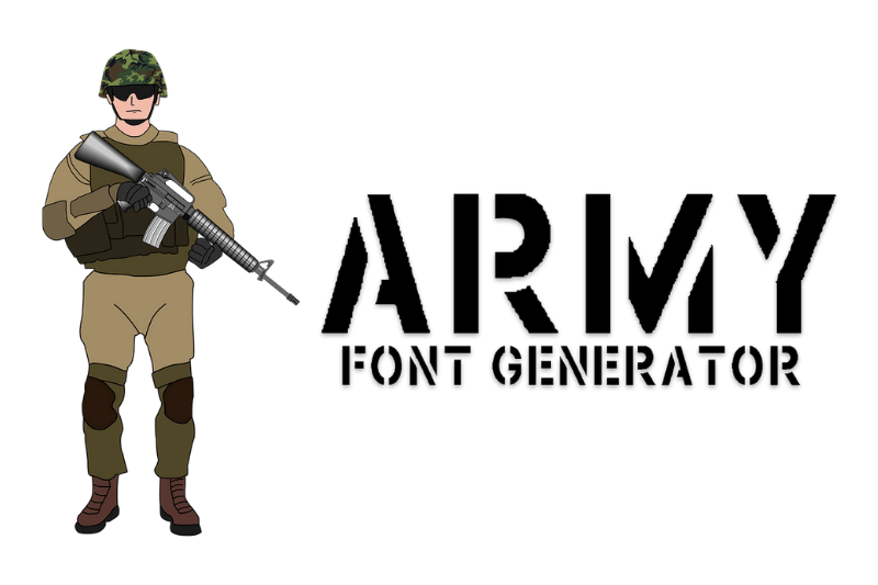 Army Font Generator font generator