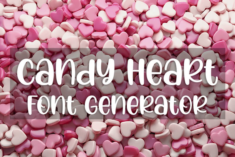 Candy Heart Font Generator font generator