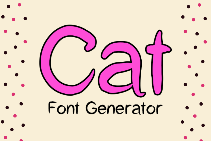 Cat Font Generator font generator