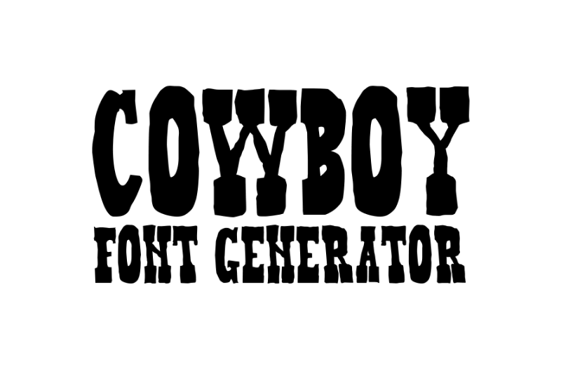 Cowboy Font Generator font generator