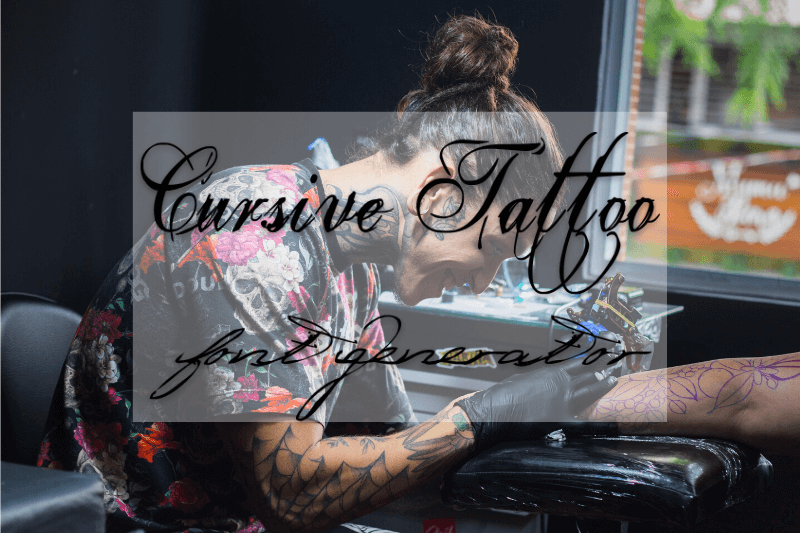 Cursive Tattoo Font Generator font generator
