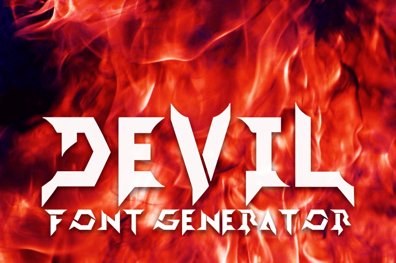 Devil Font Generator font generator