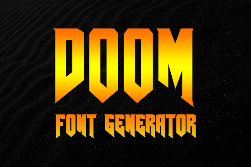 Doom Font Generator font generator