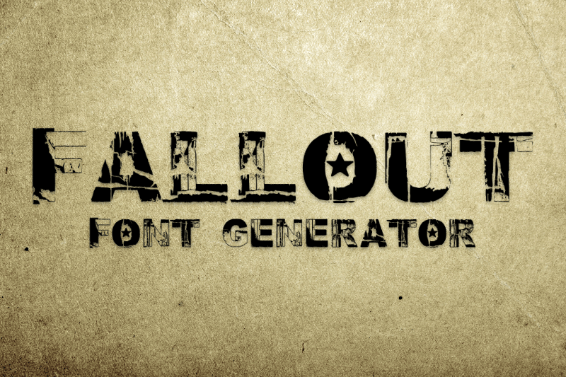 Fallout Font Generator font generator