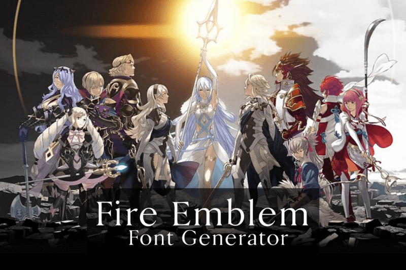 Fire Emblem Font Generator font generator