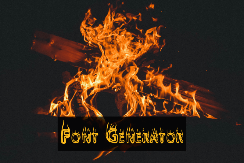 Fire Font Generator font generator