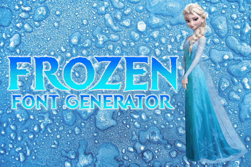 Frozen Font Generator font generator