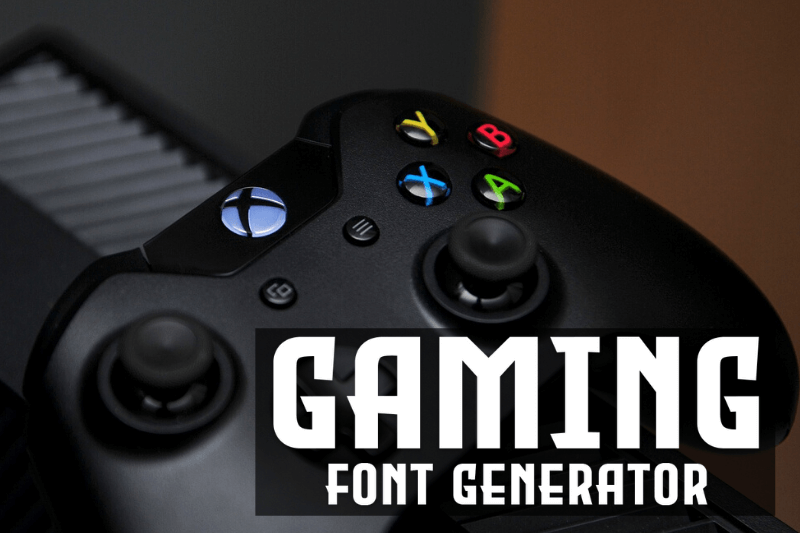 Gaming Font Generator font generator
