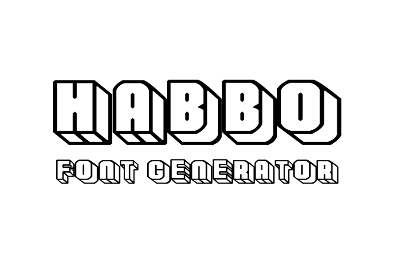 Habbo Font Generator font generator