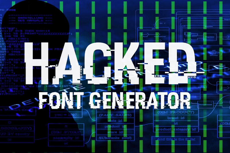 Hacked Font Generator font generator