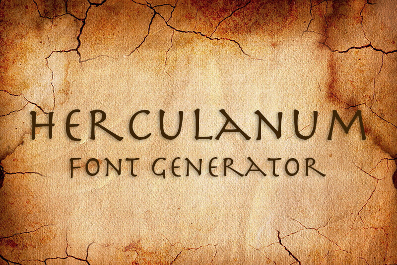 Herculanum Font Generator font generator