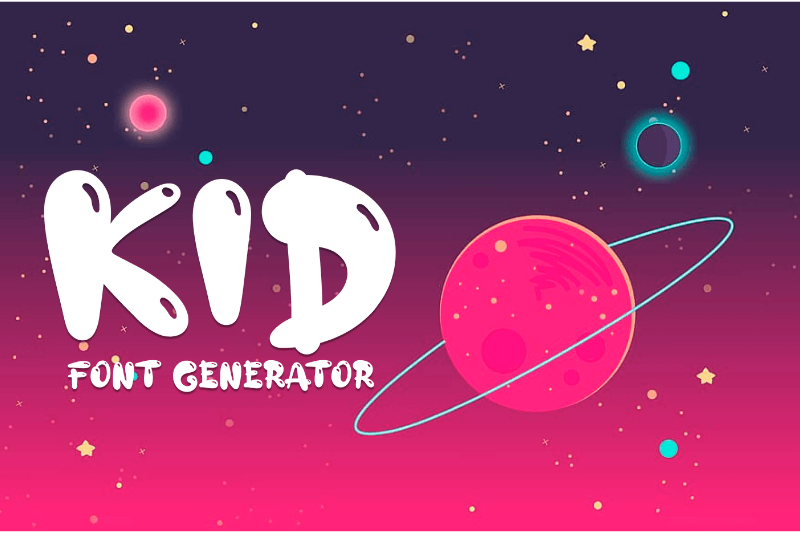Kid Font Generator font generator