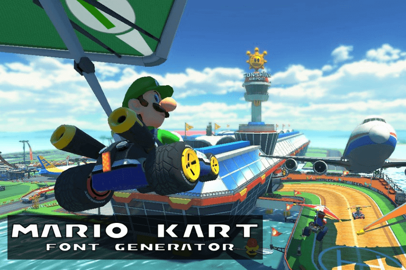 Mario Kart Font Generator font generator