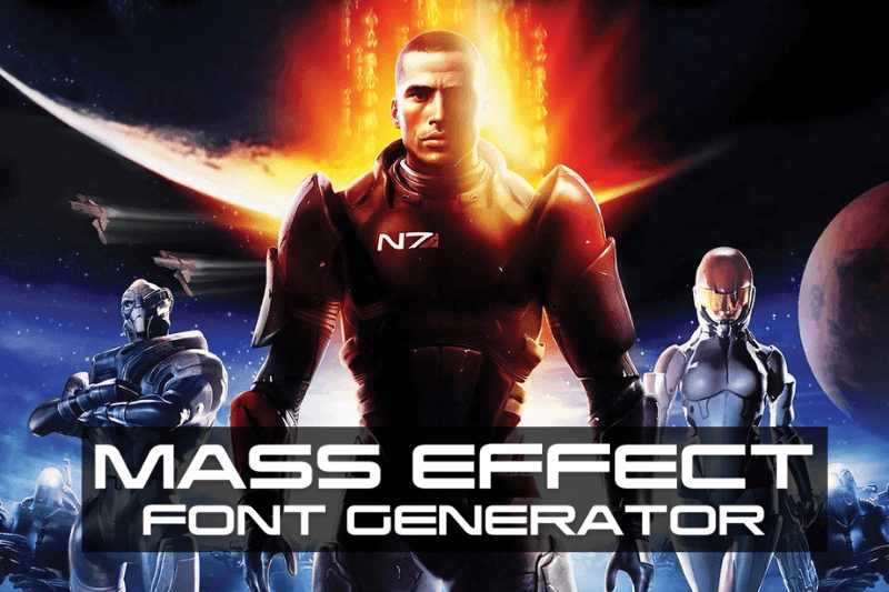Mass Effect Font Generator font generator