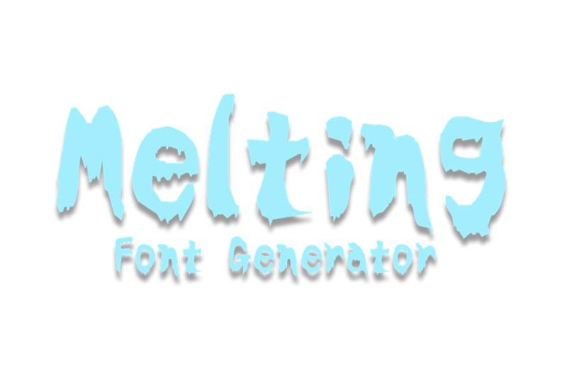 Melting Font Generator font generator