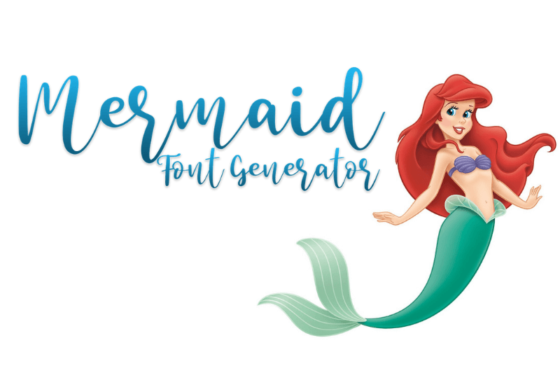Mermaid Font Generator font generator
