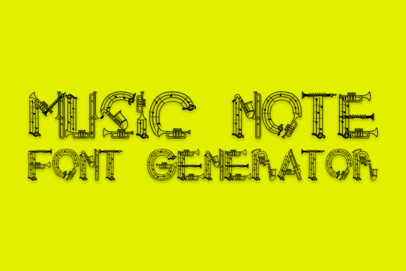 Music Note Font Generator font generator
