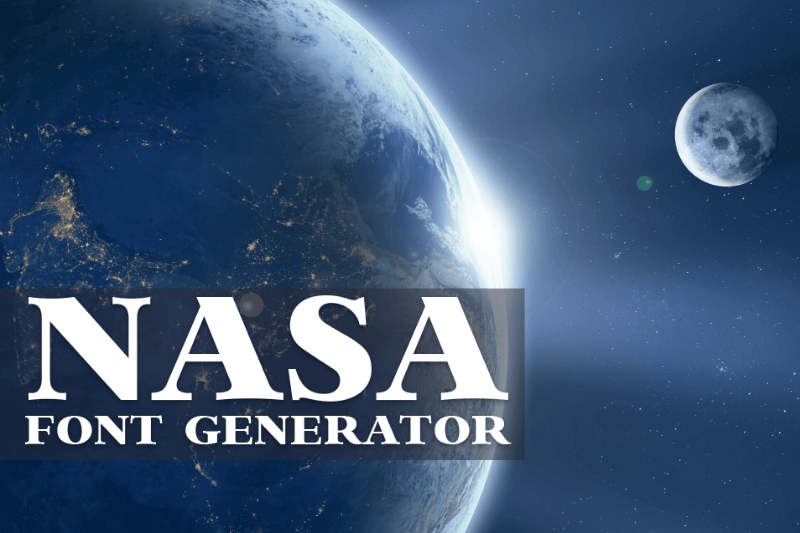 Nasa Font Generator font generator