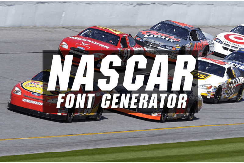 Nascar Font Generator font generator