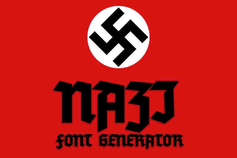 Nazi Font Generator font generator