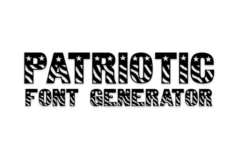 Patriotic Font Generator font generator