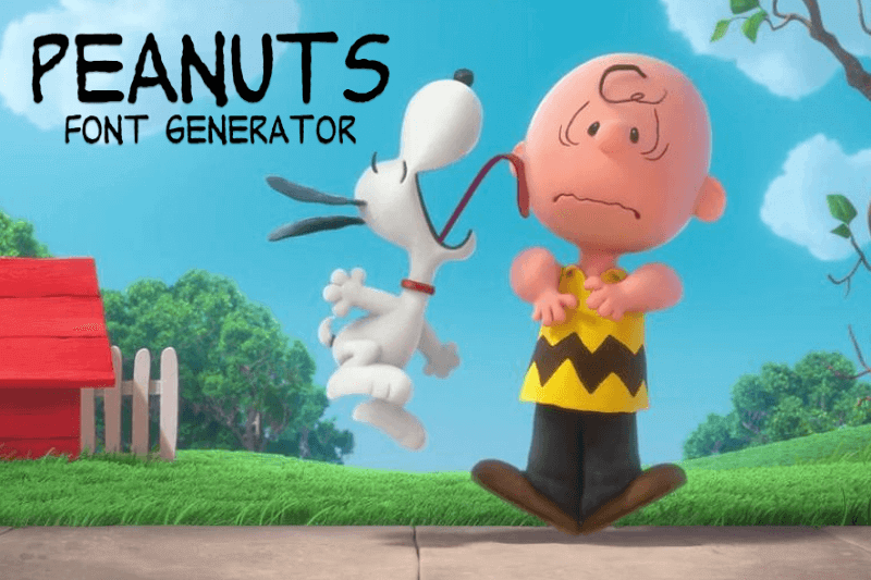 Peanuts Font Generator font generator