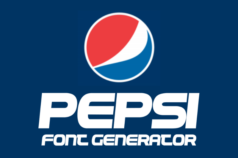 Pepsi Font Generator font generator