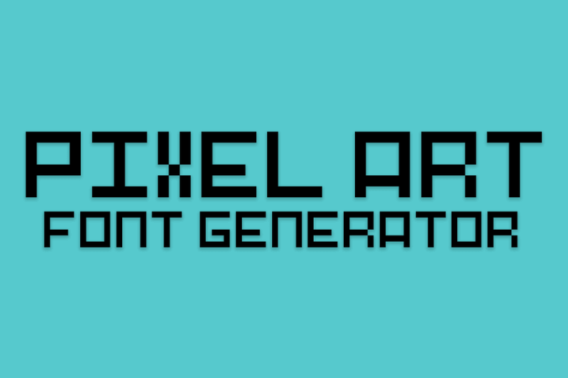 Pixel Art Font Generator font generator