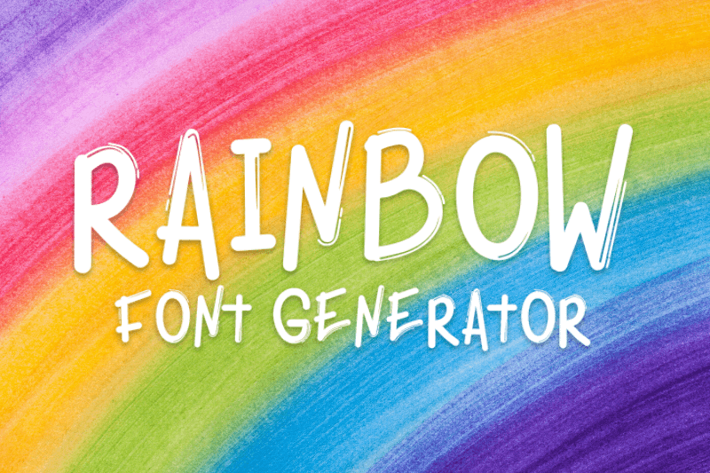 Rainbow Font Generator font generator