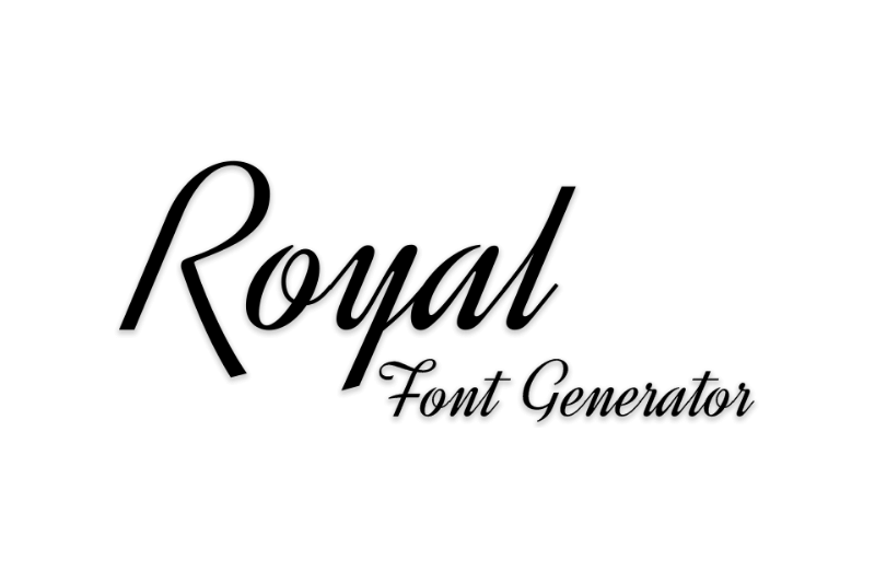 Royal Font Generator font generator