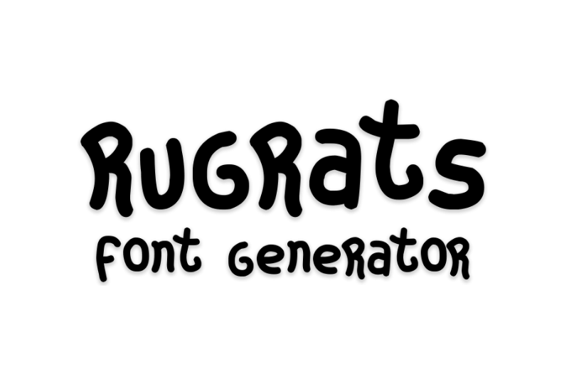Rugrats Font Generator font generator