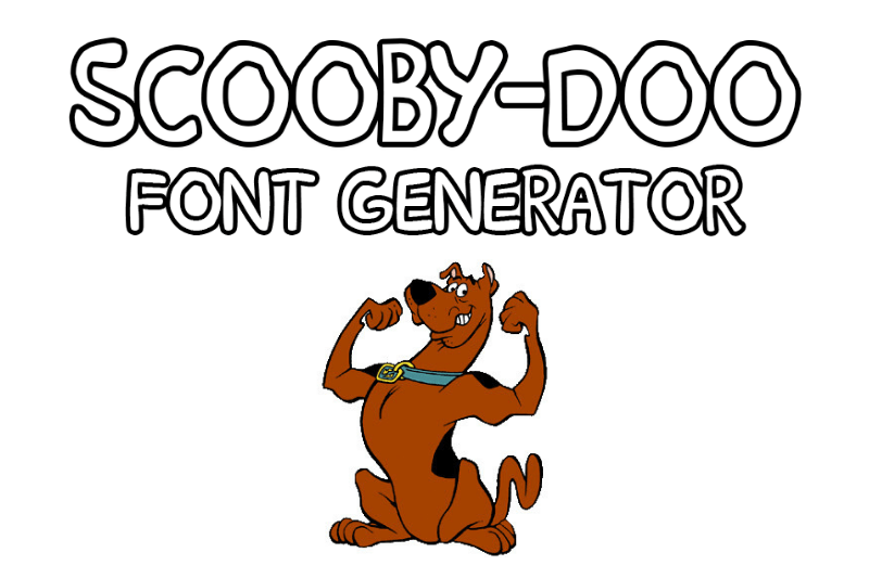 Scooby-Doo Font Generator font generator