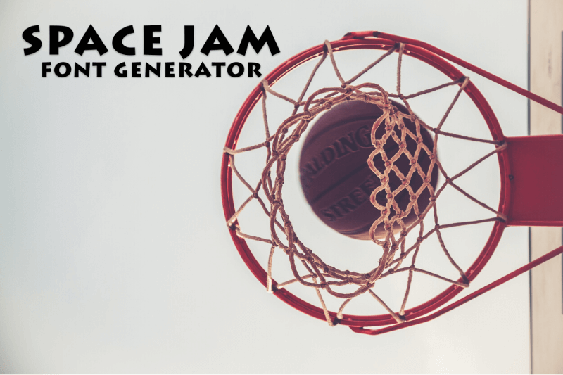 Space Jam Font Generator font generator