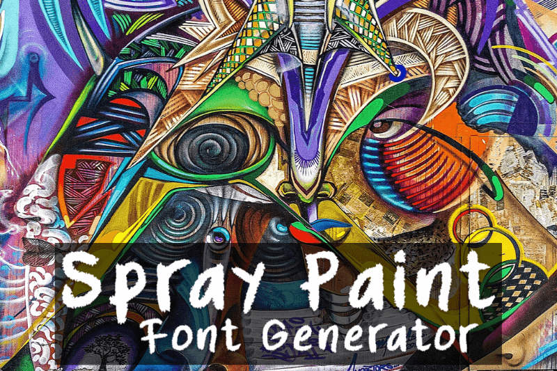 Spray Paint Font Generator font generator