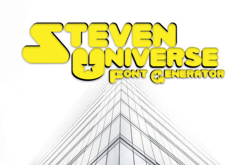 Steven Universe Font Generator font generator