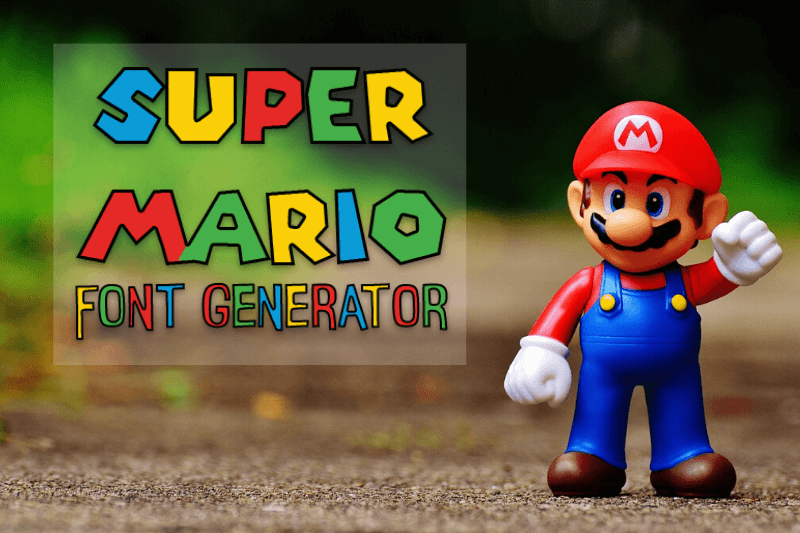 Super Mario Font Generator font generator