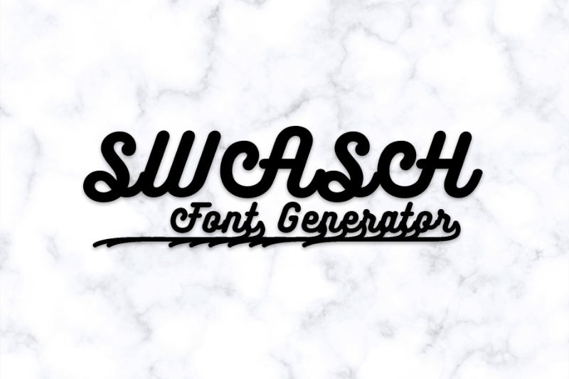 Swash Font Generator font generator