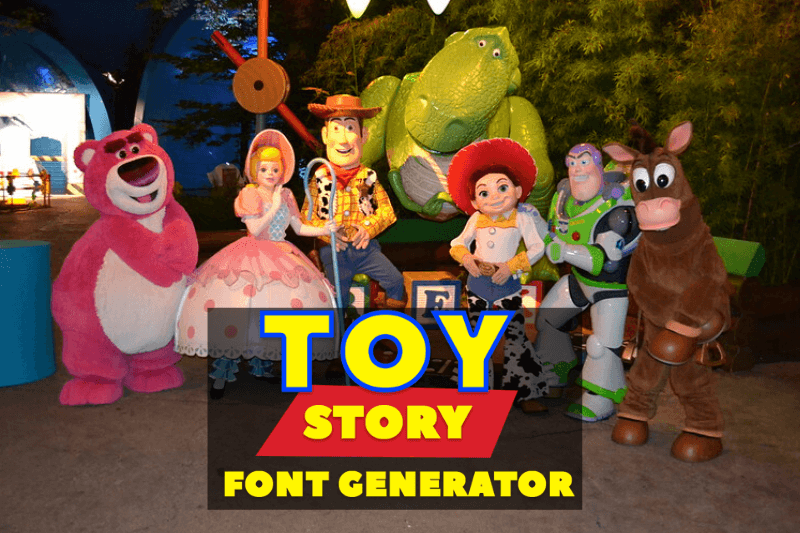 Toy Story Font Generator font generator