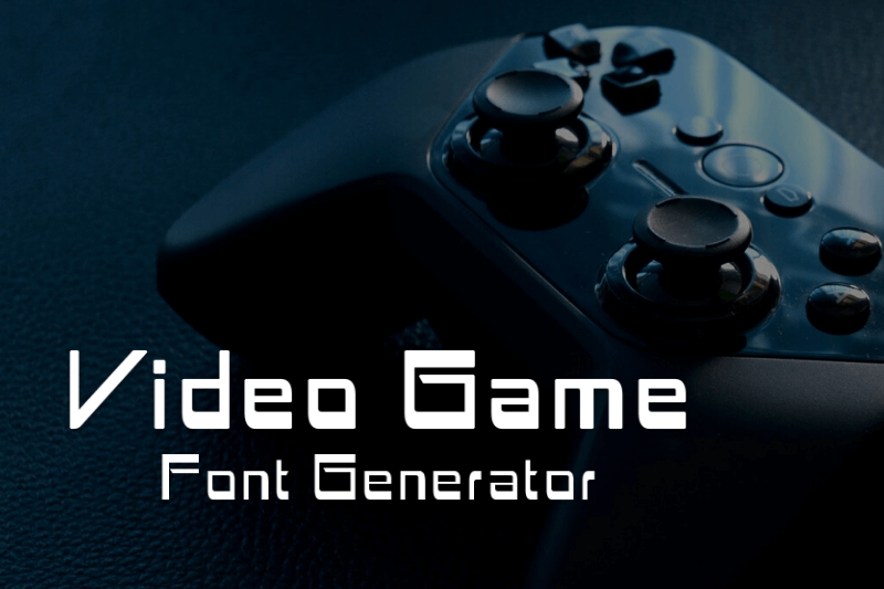 Video Game Font Generator font generator