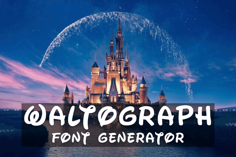 Waltograph Font Generator font generator