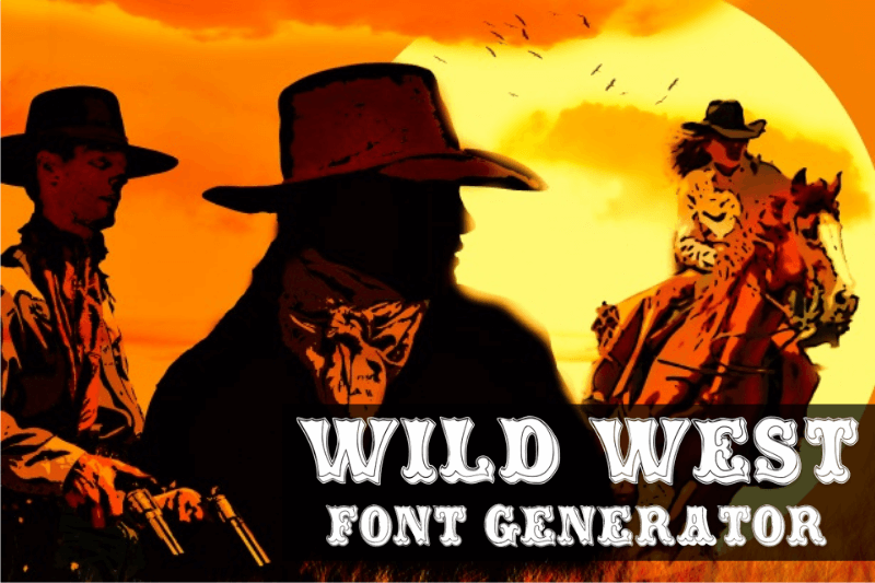 Wild West Font Generator font generator