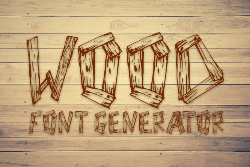Wood Font Generator font generator