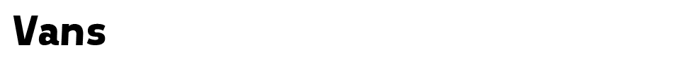 Vans Font font preview