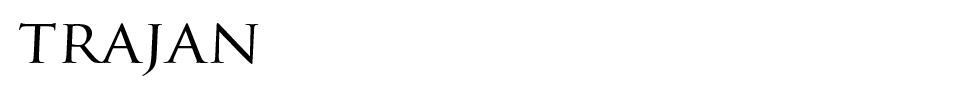 Trajan Font font preview