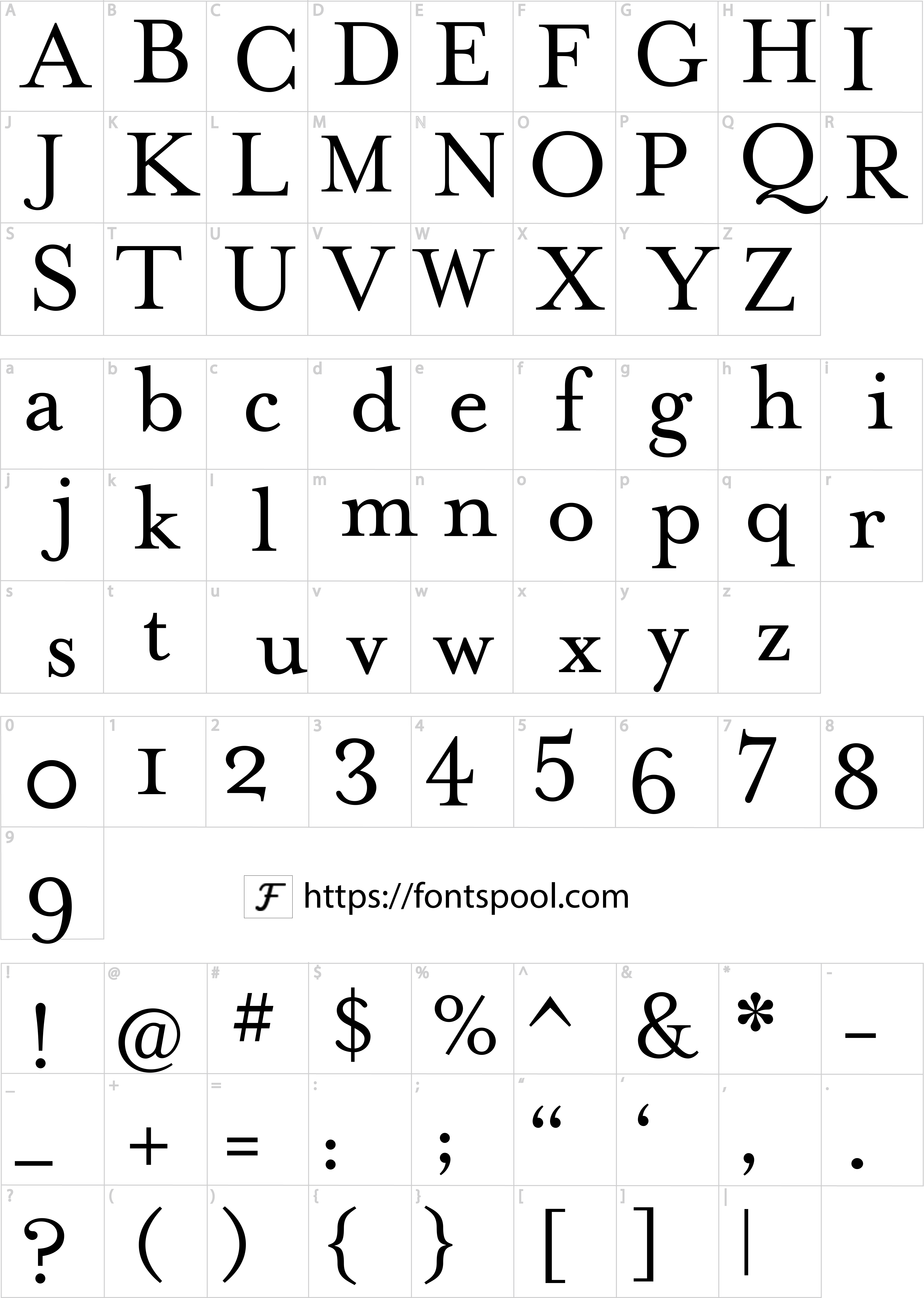 Vineyard Vines Font character set
