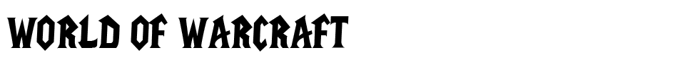 World Of Warcraft Font font preview