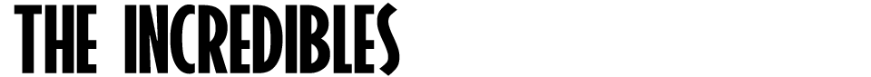 The Incredibles Font font preview