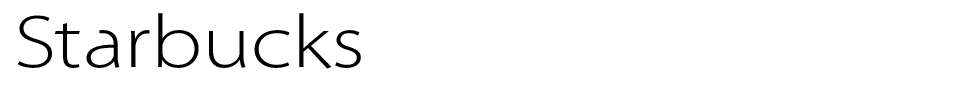 Starbucks Font font preview