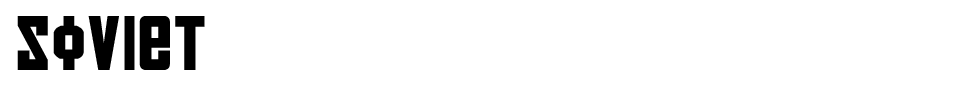 Soviet Font font preview